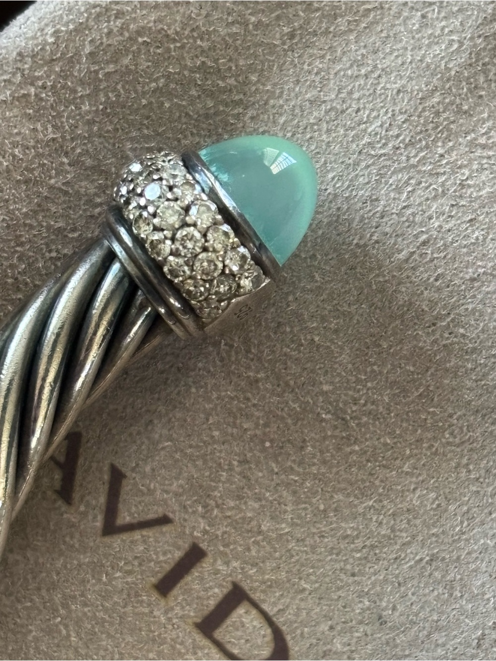 ✨PRICE FIRM✨ DAVID YURMAN ✨🩵HP🩵✨ 7mm Cable Cuff - Authentic - Picture 5 of 16